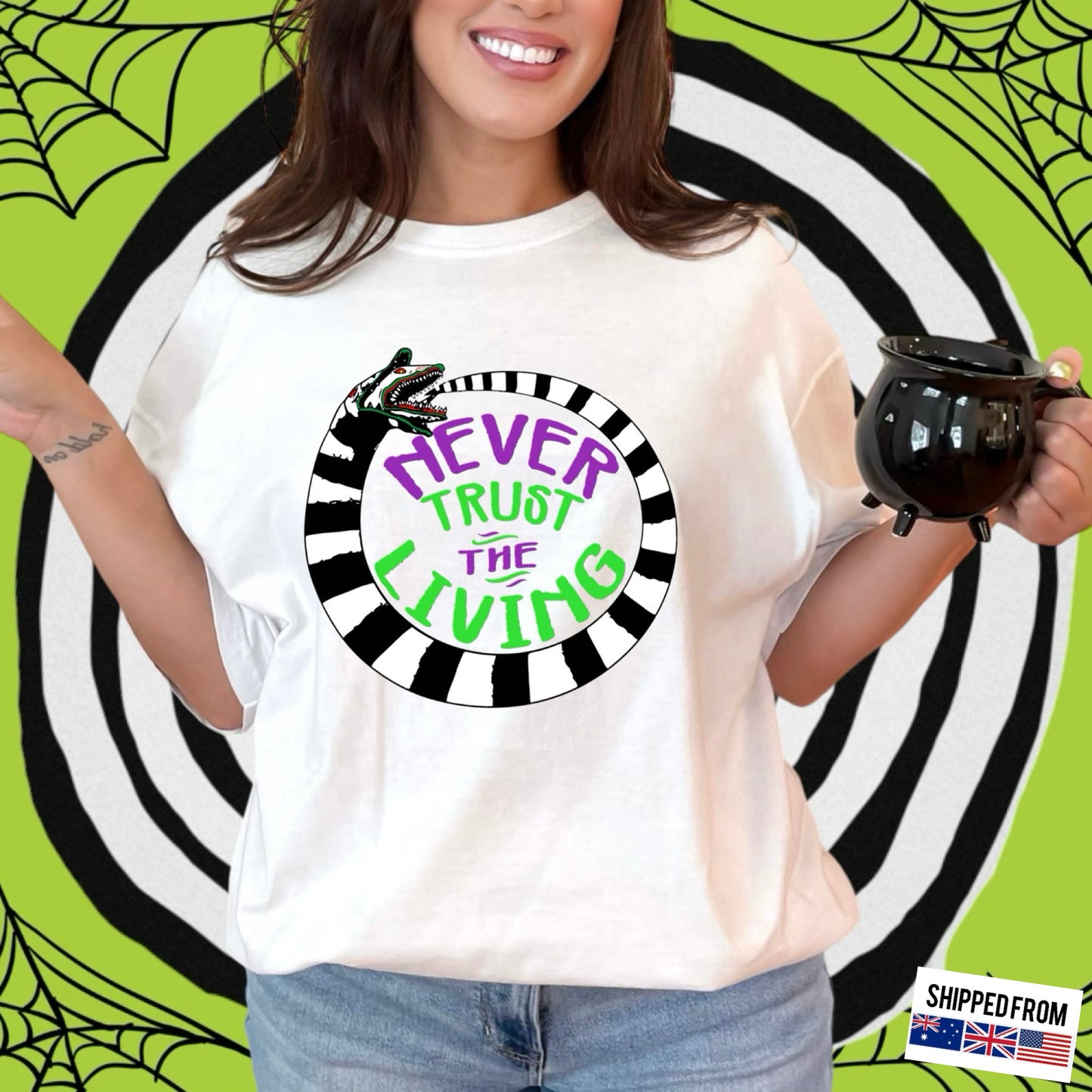 Beetlejuice, Never trust the Living, Halloween Softstyle T-Shirt