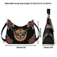 Death Moth Tattoo Vegan Leather Shoulder Handbag