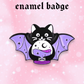 Witchy Bat Cat enamel pin badge, Halloween, Strange Dollz Boudoir