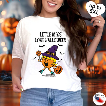 Little Miss Love Halloween T-shirt, up to 5XL