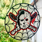 Horror movies glass handcrafted suncatcher, Halloween, Jason Voorhees, Michael Myers