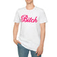 B*tch Softstyle T-Shirt, pink, girlie, Barbie, up to 5XL