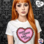 Thick Thighs Save Lives Softstyle T-Shirt, up to 5XL