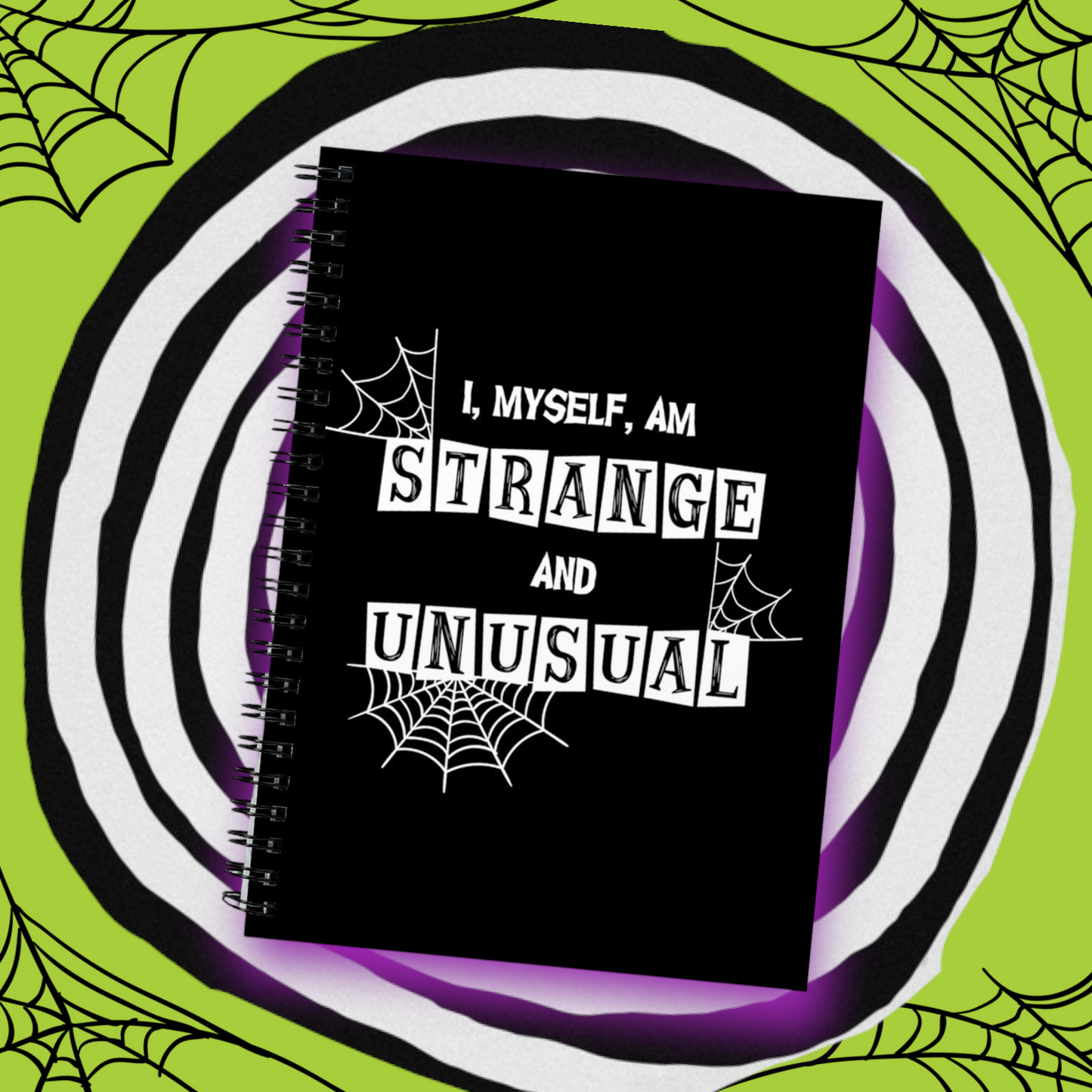 Strange and Unusual, Beetlejuice, Halloween, Notebook