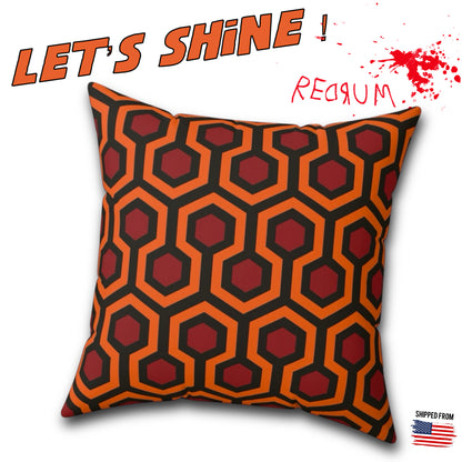 Let’s Shine ! Horror Hotel Carpet Square Pillow, horror movie