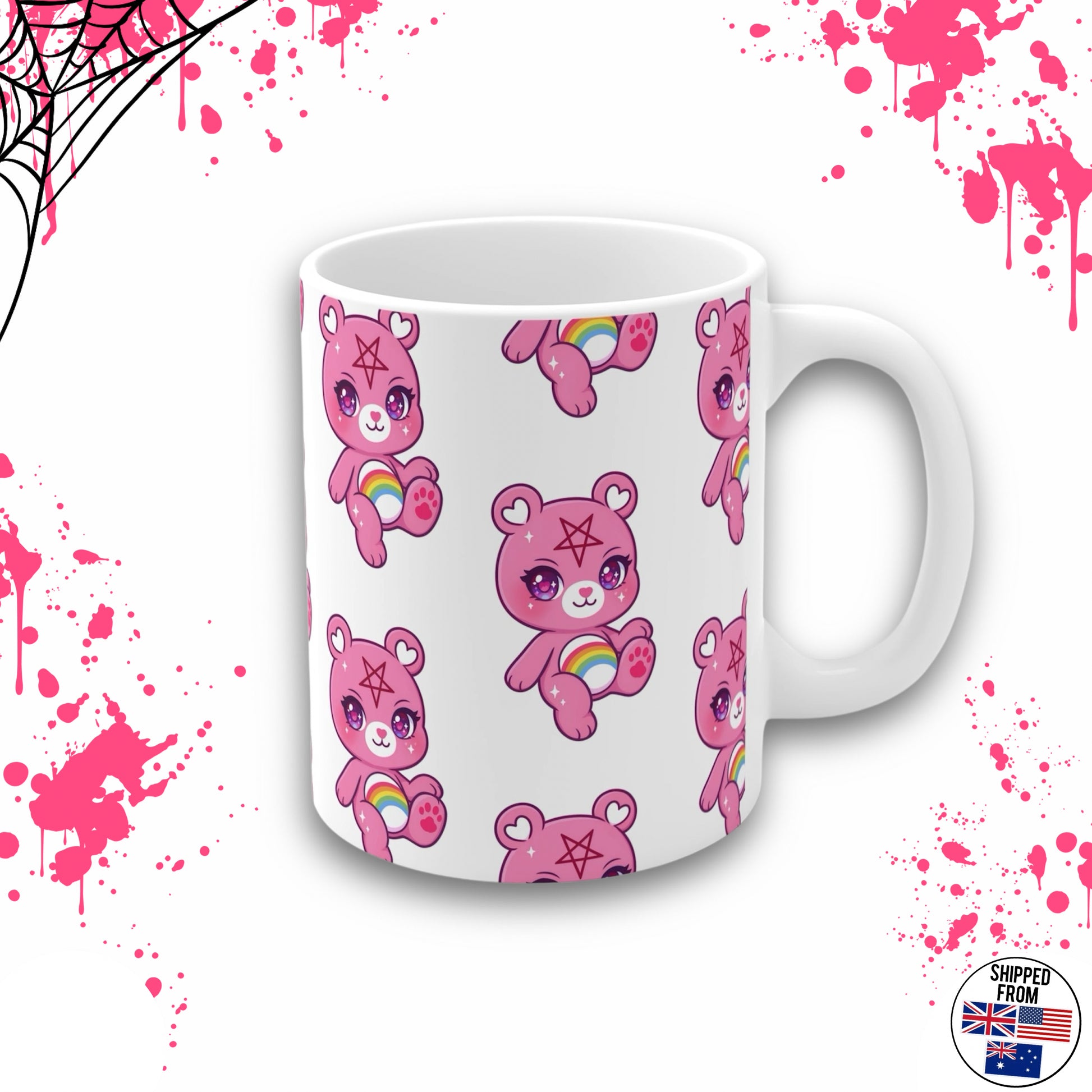 Cute Satanic Bear mug
