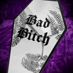 Goth Coffin Mirror, Bad B*tch, Halloween decor