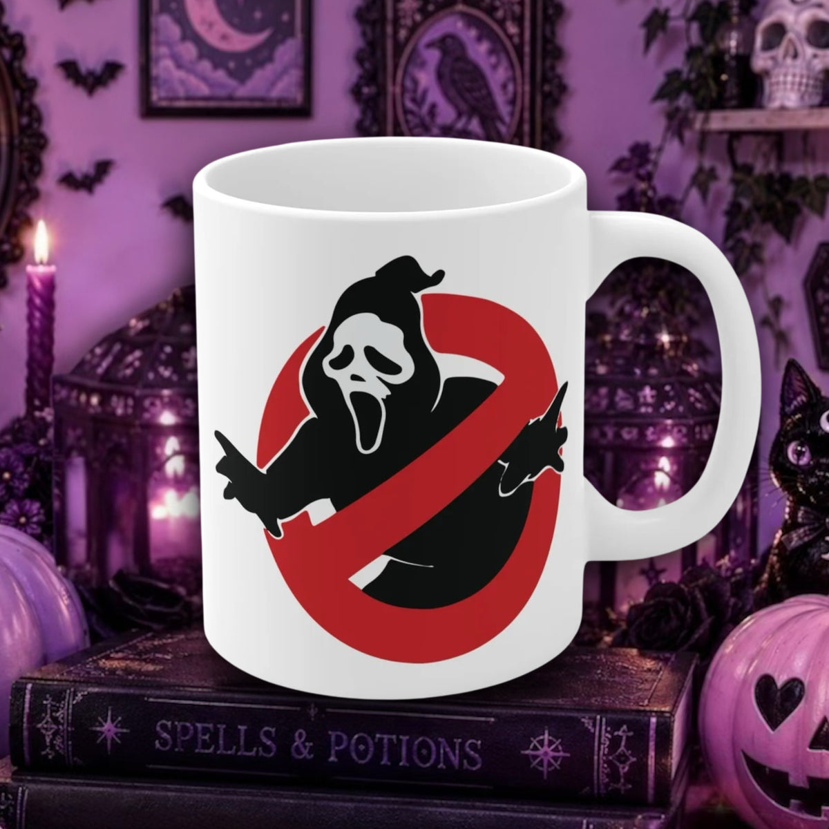 Ghostface Scream Mug, Halloween, Horror movies