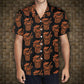 Demon Tiki Cocktail Hawaiian Shirt, Pumpkin Orange Spooky Summer Shirt