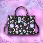 Pastel Goth Vegan Leather Handbag