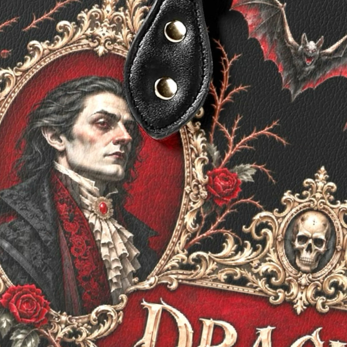 Dracula vegan leather luxury handbag