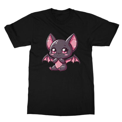 Cute Bat, kawaii goth, Softstyle T-Shirt