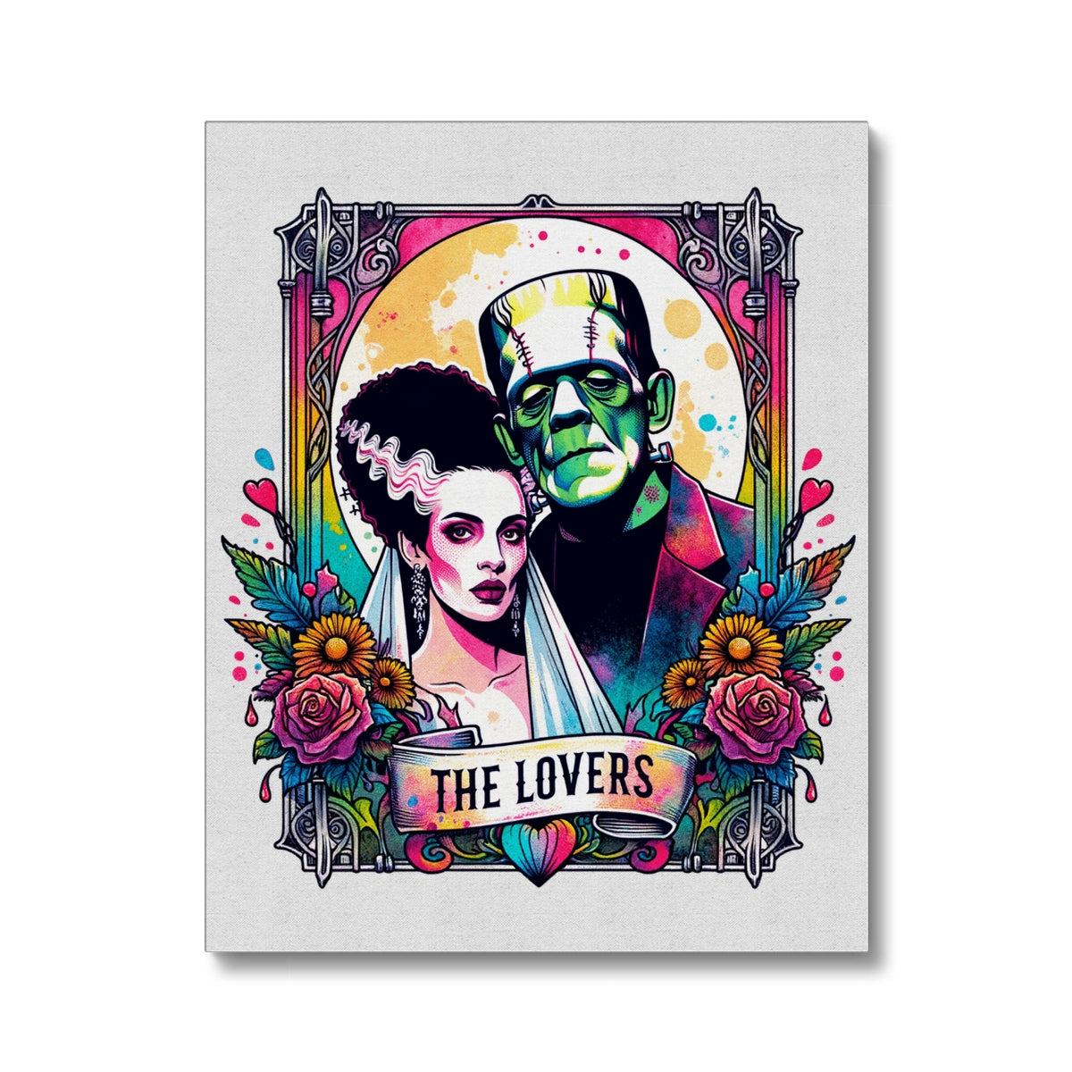 Frankenstein Tarot card Canvas