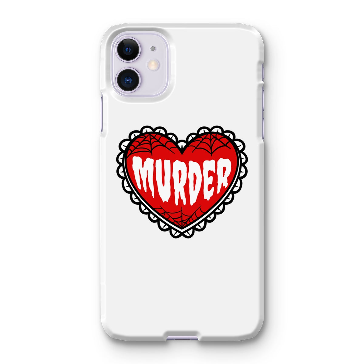 Murder, cute heart design Snap Phone Case