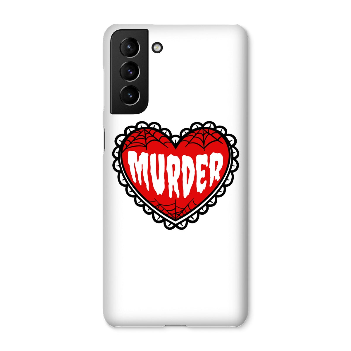 Murder, cute heart design Snap Phone Case