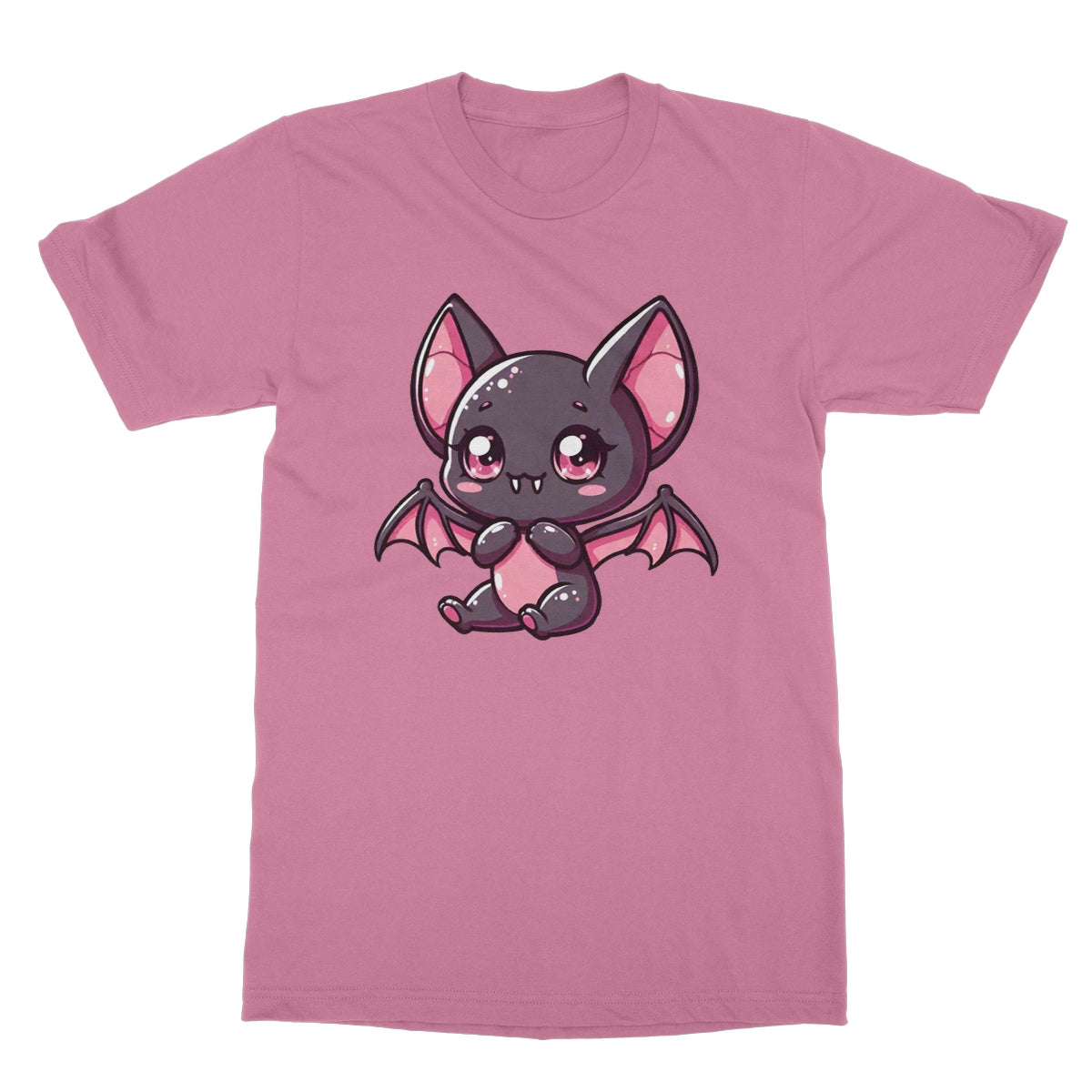 Cute Bat, kawaii goth, Softstyle T-Shirt