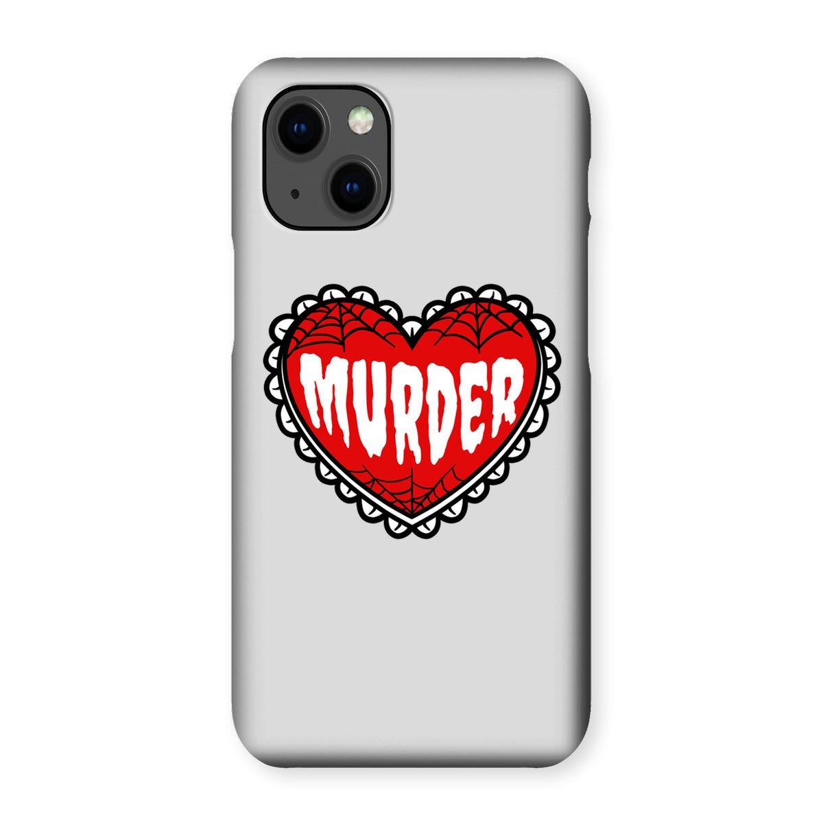 Murder, cute heart design Snap Phone Case