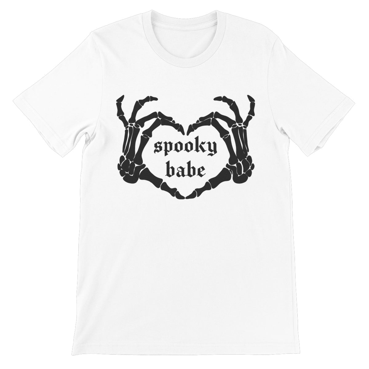 Spooky Babe, Halloween, black print Short Sleeve T-Shirt