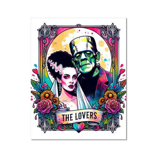 Frankenstein Tarot card Wall Art Poster