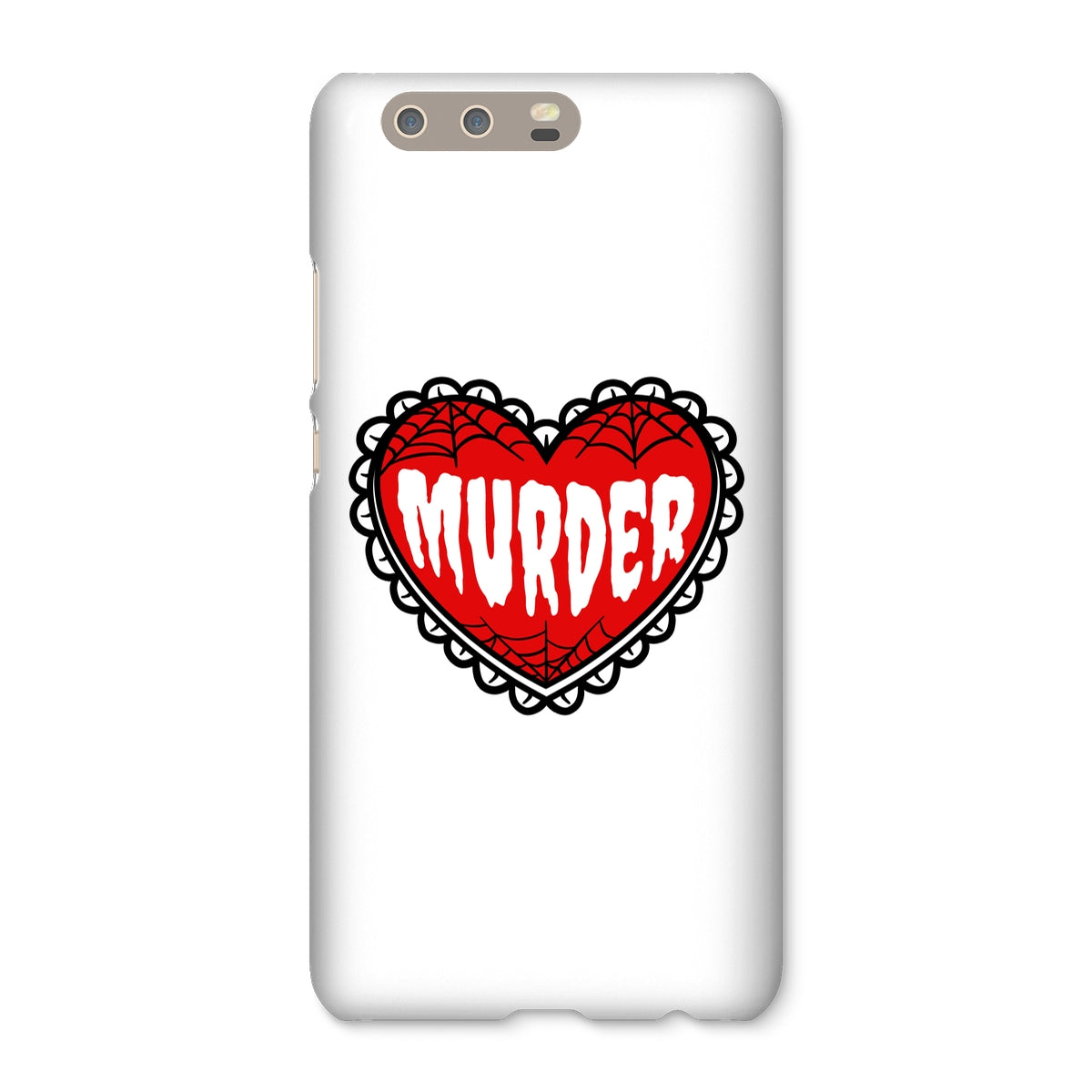 Murder, cute heart design Snap Phone Case