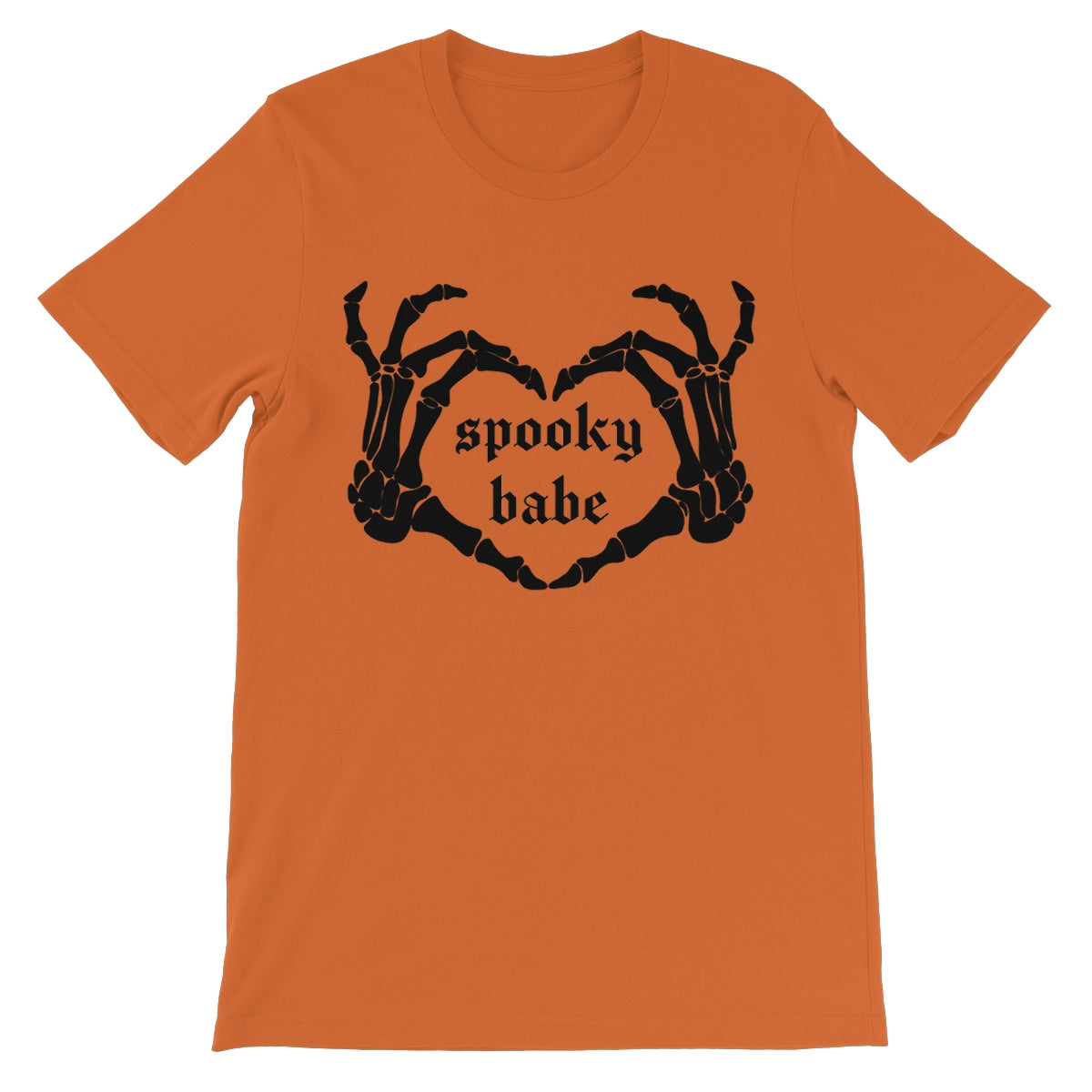 Spooky Babe, Halloween, black print Short Sleeve T-Shirt