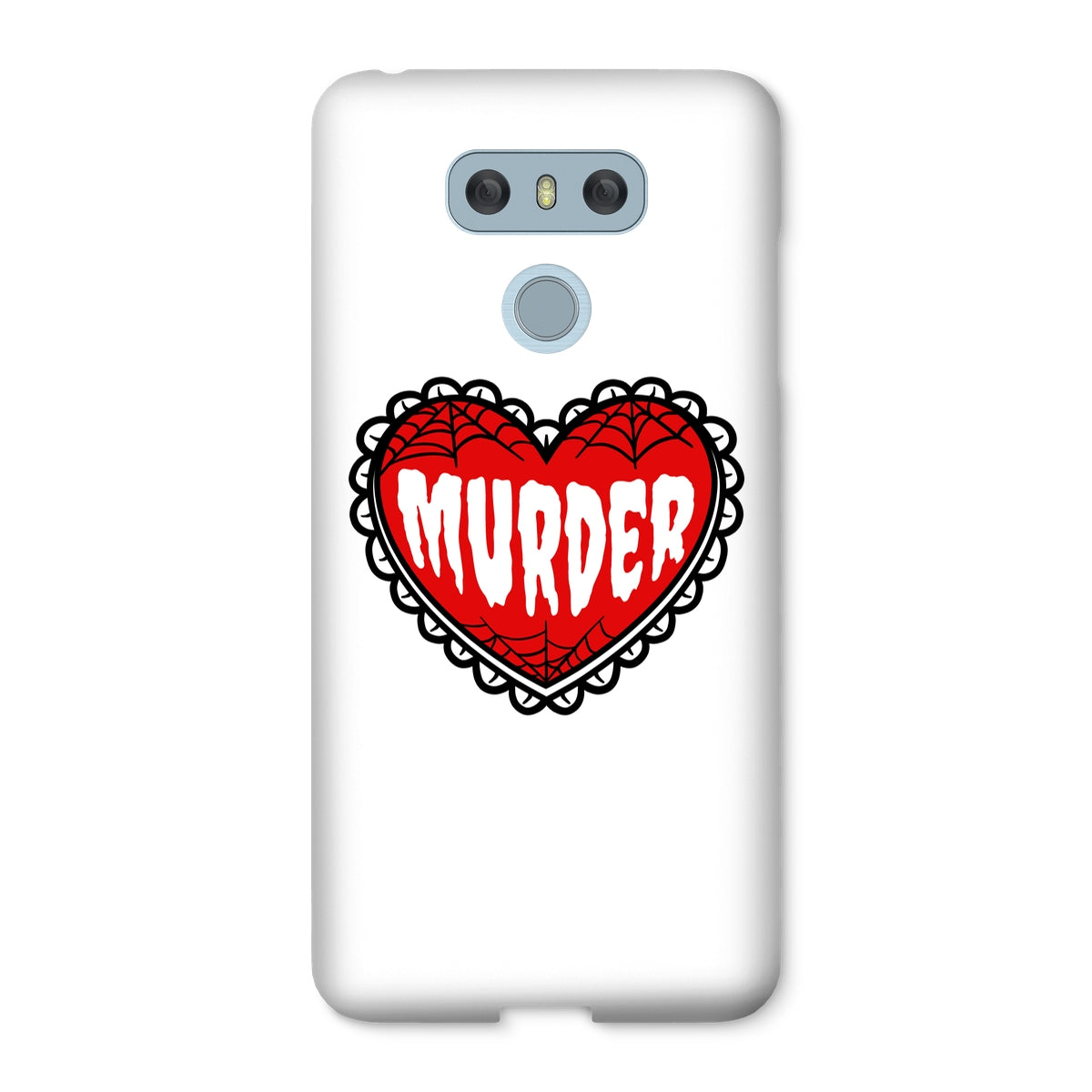 Murder, cute heart design Snap Phone Case