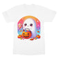 Cute ghost, pumpkin, Halloween, Softstyle T-Shirt