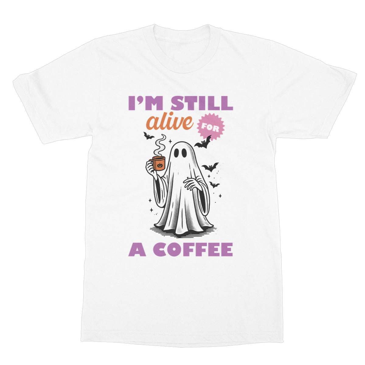 Still alive for coffee, Halloween Softstyle T-Shirt