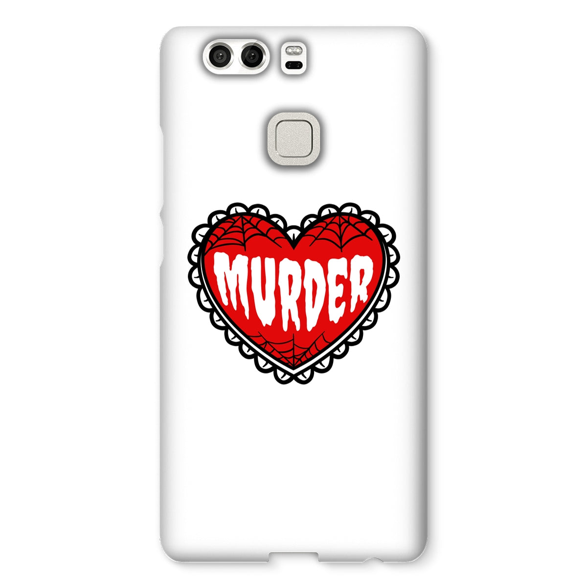 Murder, cute heart design Snap Phone Case