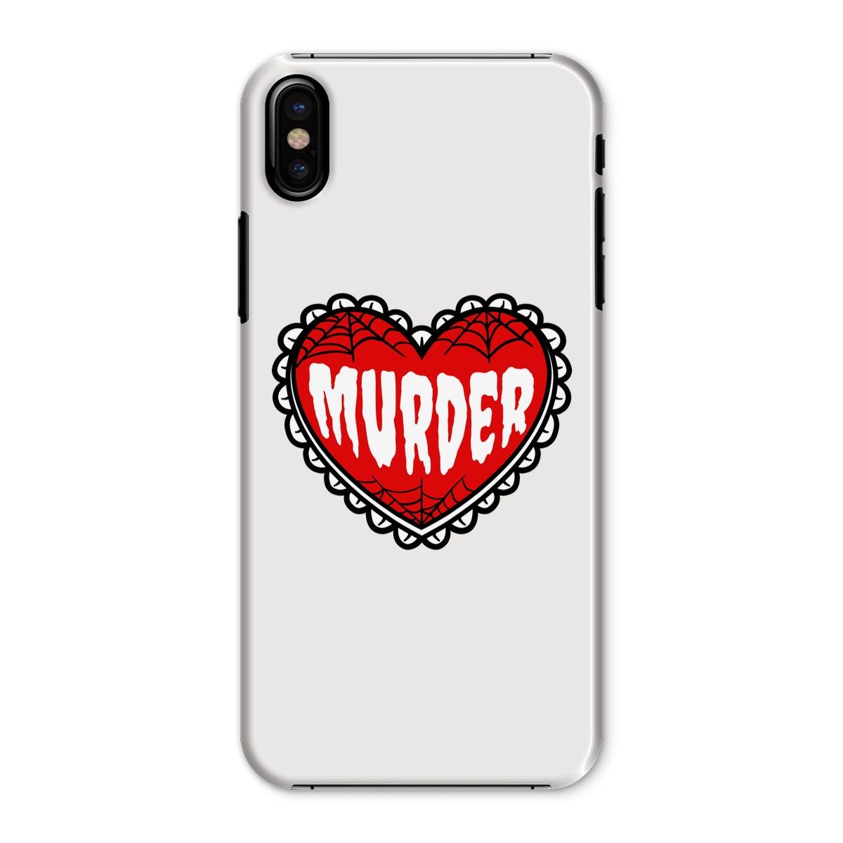 Murder, cute heart design Snap Phone Case