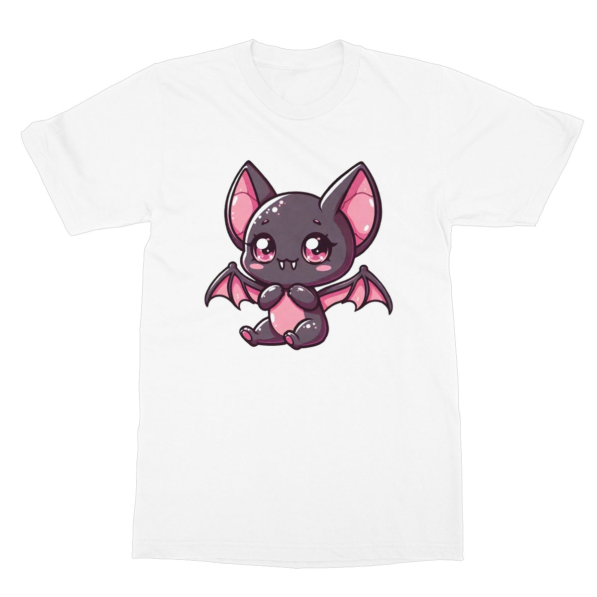 Cute Bat, kawaii goth, Softstyle T-Shirt