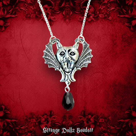 Vampire necklace, gothic necklace, Strange Dollz Boudoir
