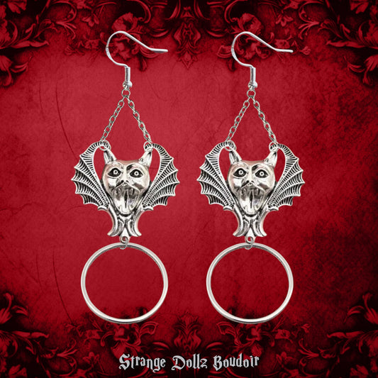 vampire earrings, Gothic jewellery, Strange Dollz Boudoir