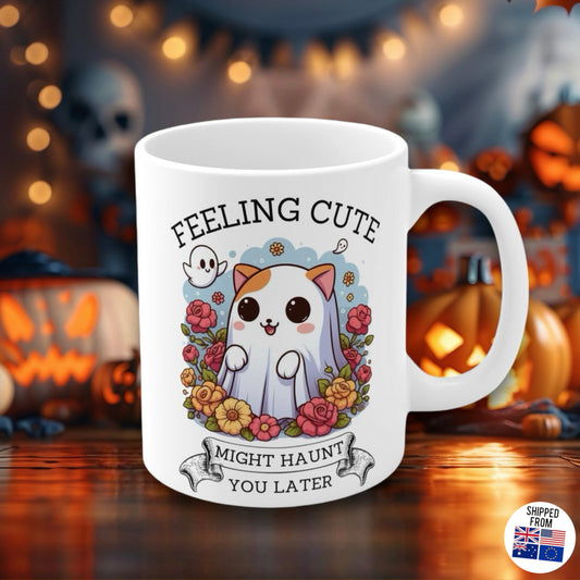 Feeling cute, might haunt you later, spooky cute Mug