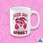 Cute but Spooky, Halloween Mug, cute Racoon