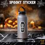 Thick Thighs Spooky Vibes Sticker, Body Positivity, Halloween, Strange Dollz Boudoir