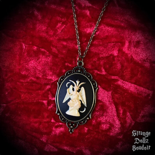 Baphomet necklace, gothic gift, Strange Dollz Boudoir