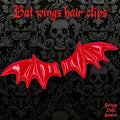 Red Bat wings hair clips, Succubus, Cosplay, Harajuku, Halloween, Strange Dollz Boudoir