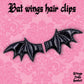 Bat wings hair clips